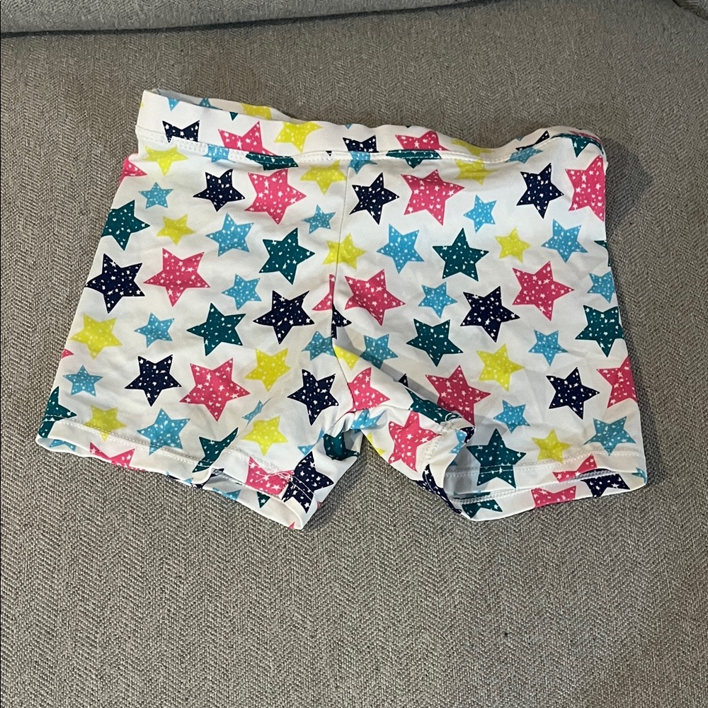 Set of Three Girls Shorts - Star Print, White, Navy Blue Size L 10 / 12 - Picture 5 of 9